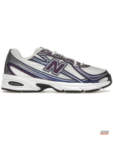 NB 740 Mesh Layered Retro Runner White Purple Navy #whitepurplenavy