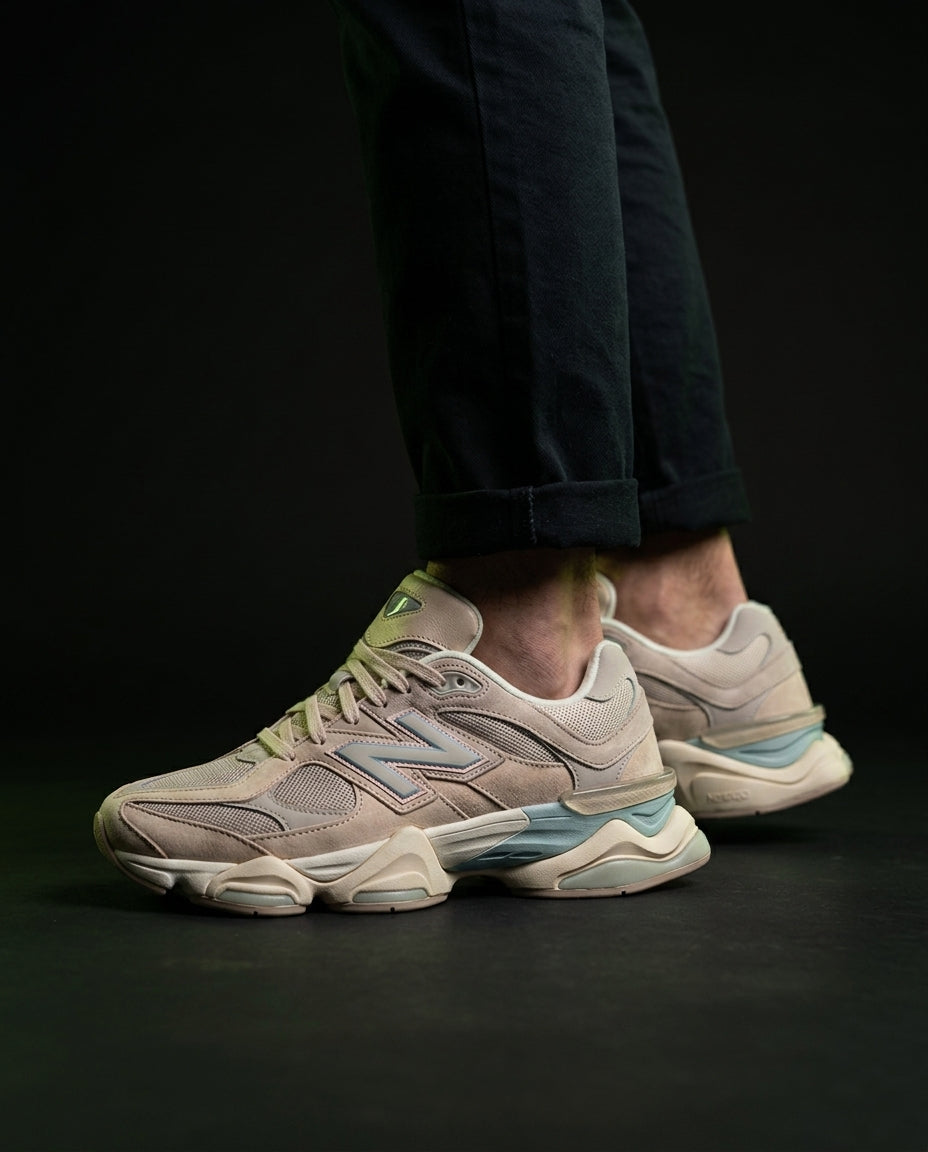 NB 9060 Suede Layered Chunky Runner Cream 1 Beige Sage