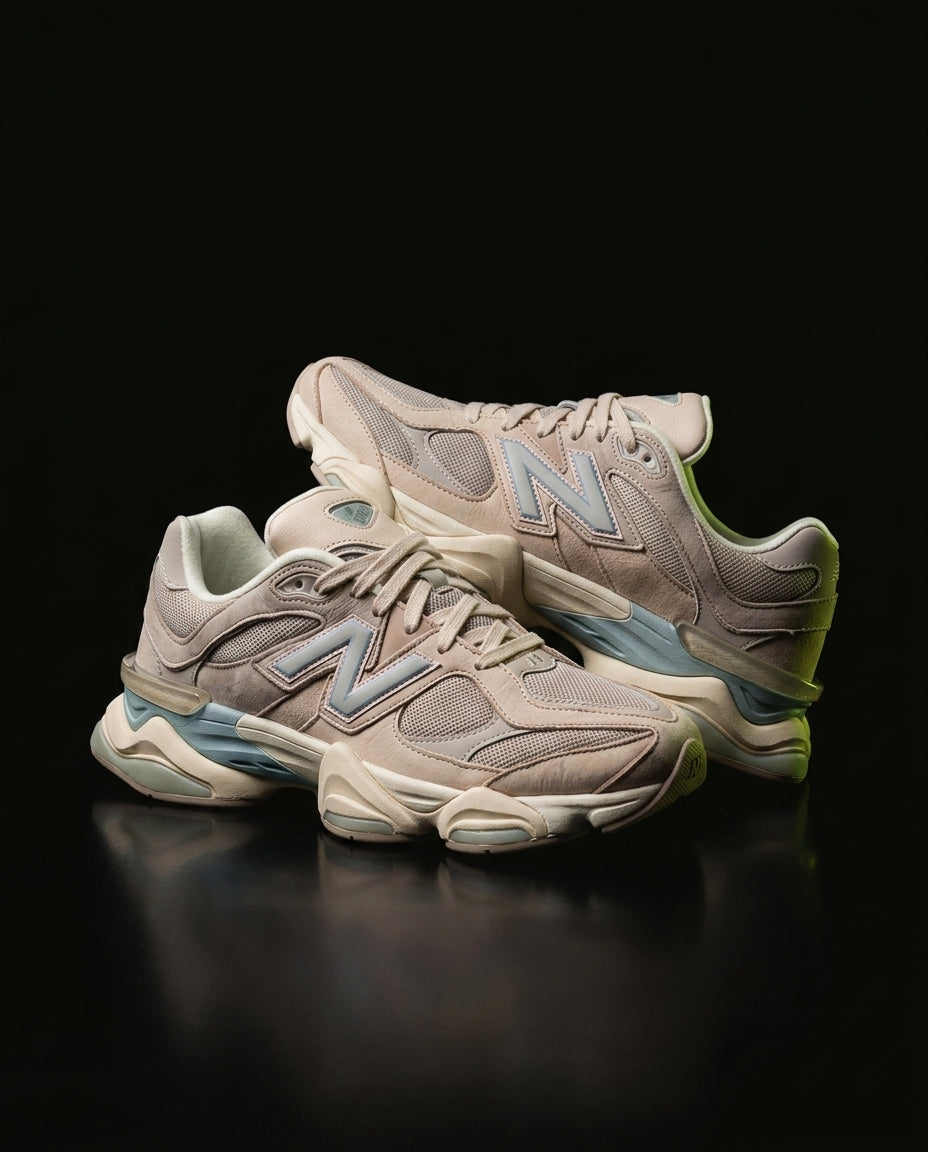 NB 9060 Suede Layered Chunky Runner Cream 1 Beige Sage
