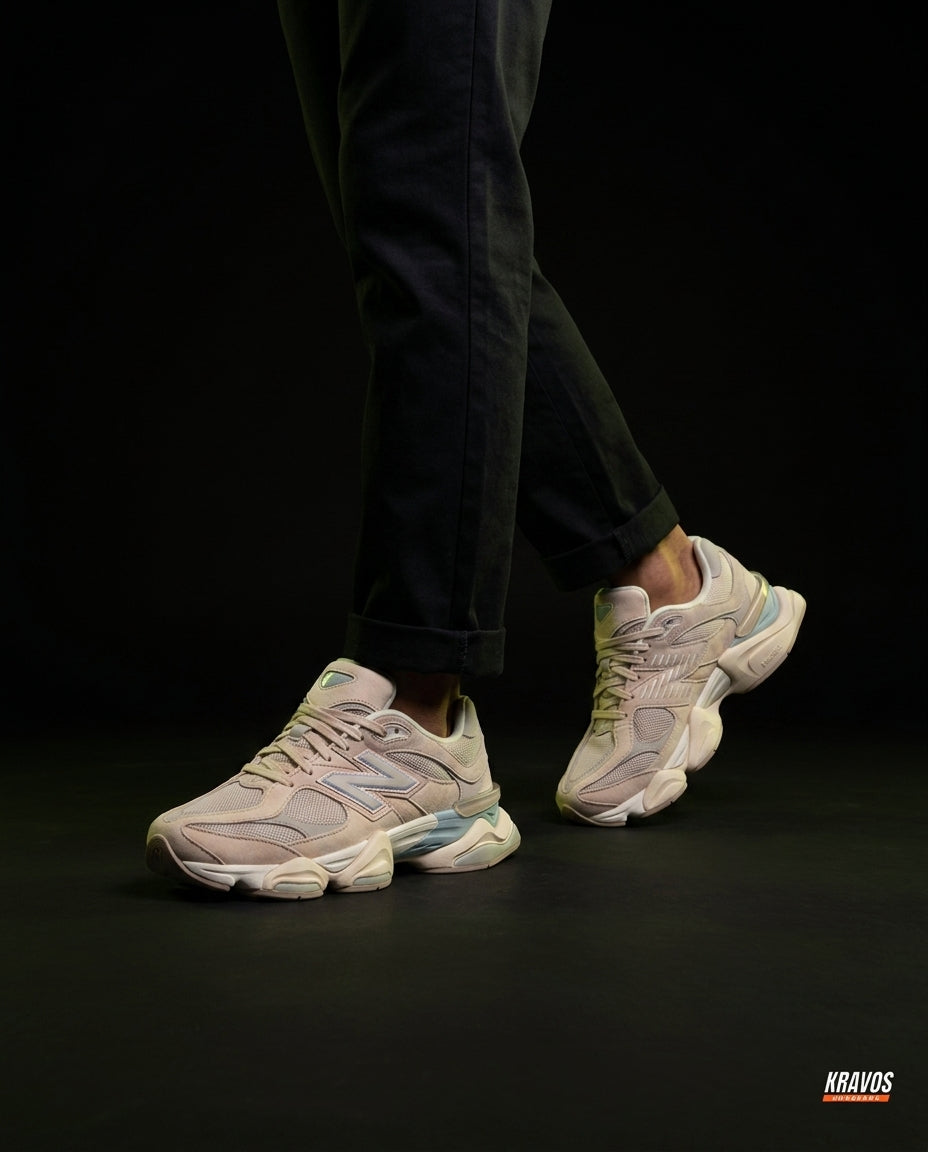 NB 9060 Suede Layered Chunky Runner Cream 1 Beige Sage