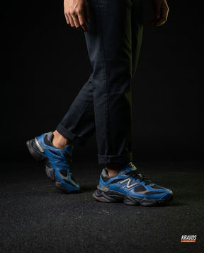 NB 9060 Suede Layered Chunky Runner Blue Blue Black