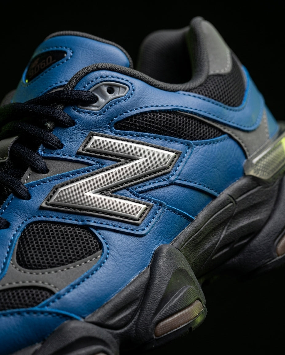 NB 9060 Suede Layered Chunky Runner Blue Blue Black