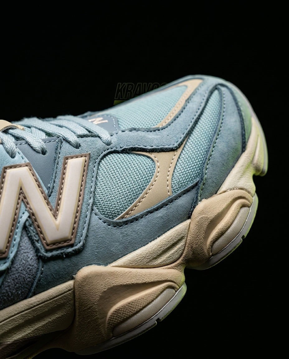 NB 9060 Suede Layered Chunky Runner Blue Blue Tan