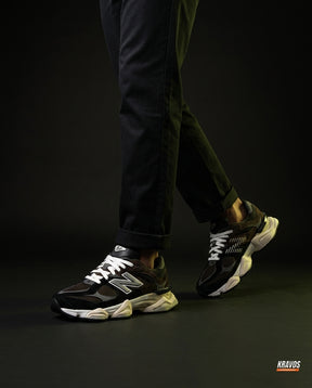 NB 9060 Suede Layered Chunky Runner Mixed 1 Brown Black Cream