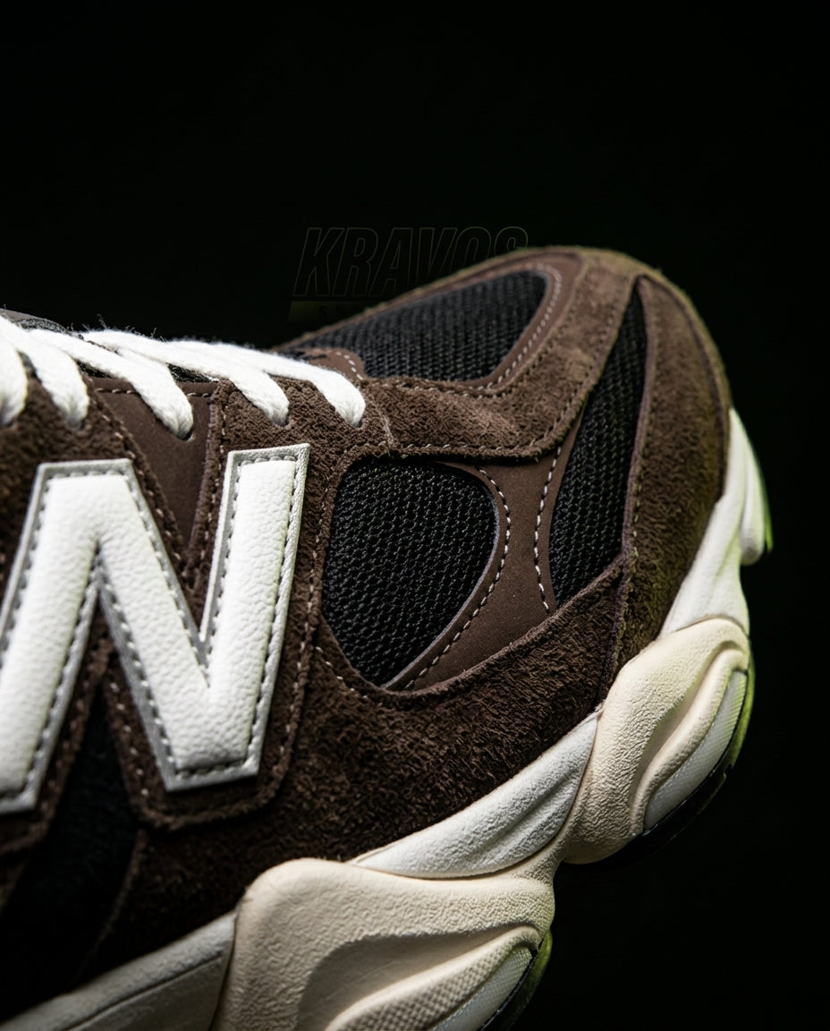 NB 9060 Suede Layered Chunky Runner Mixed 1 Brown Black Cream