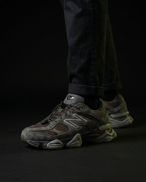 NB 9060 Suede Layered Chunky Runner Grey 1 Brown Grey Black