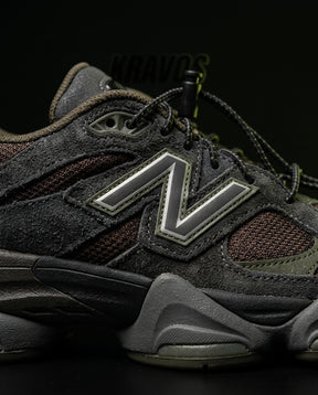 NB 9060 Suede Layered Chunky Runner Grey 1 Brown Grey Black