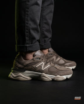 NB 9060 Suede Layered Chunky Runner Brown Brown Taupe