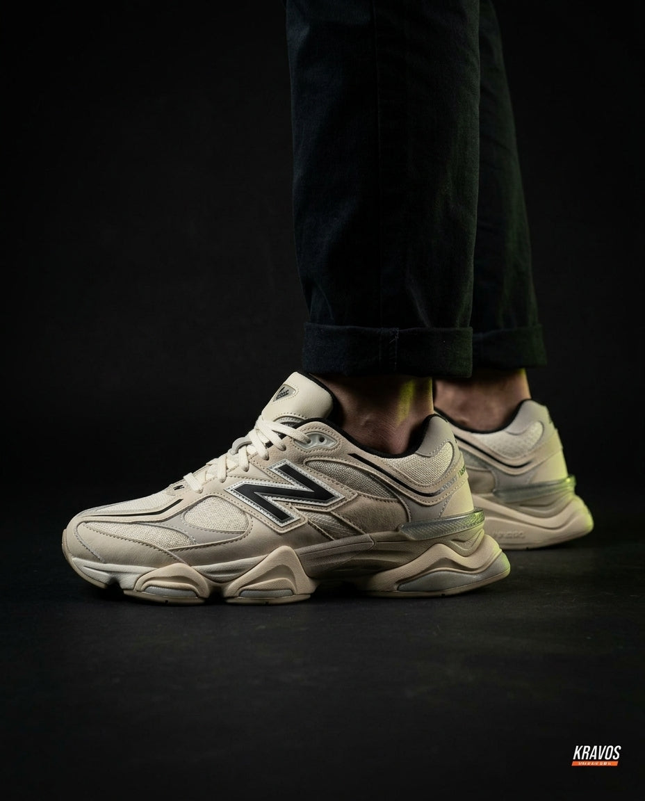 NB 9060 Suede Layered Chunky Runner Cream 2 Cream Black