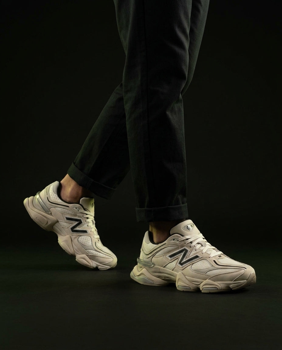 NB 9060 Suede Layered Chunky Runner Cream 2 Cream Black