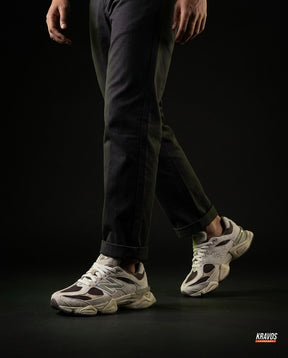NB 9060 Suede Layered Chunky Runner Cream 2 Cream Brown Tan