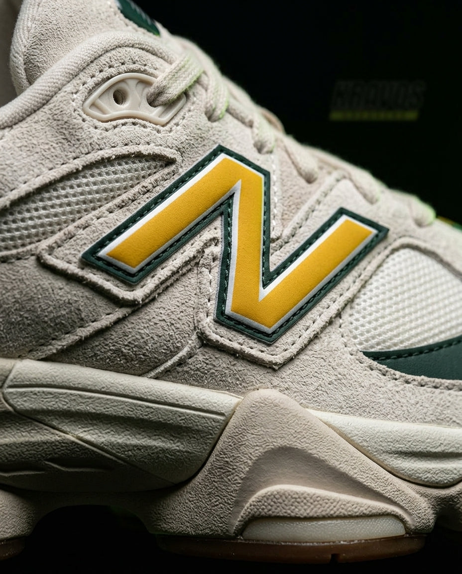 NB 9060 Suede Layered Chunky Runner Cream 2 Cream Green Yellow