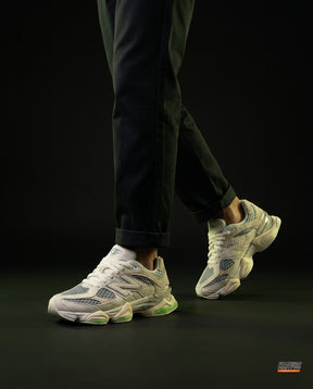 NB 9060 Suede Layered Chunky Runner Cream 1 Cream Grey Green