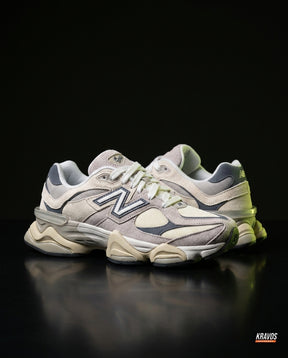 NB 9060 Suede Layered Chunky Runner Cream 1 Cream Grey Navy