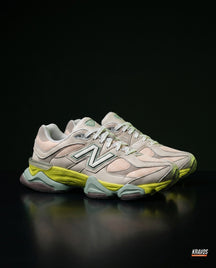 NB 9060 Suede Layered Chunky Runner Cream 1 Cream Pink Yellow