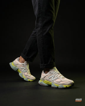 NB 9060 Suede Layered Chunky Runner Cream 1 Cream Pink Yellow