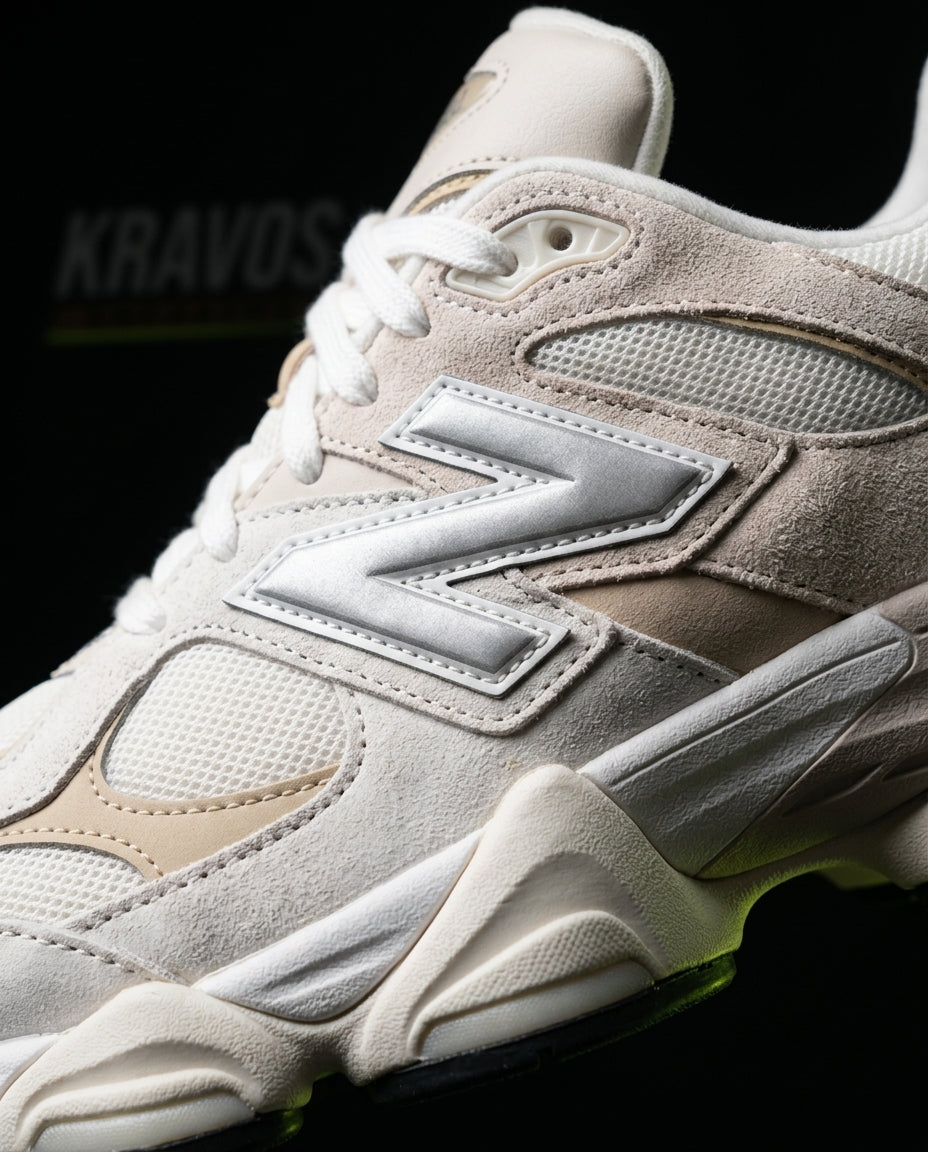 NB 9060 Suede Layered Chunky Runner Cream 2 Cream Tan White