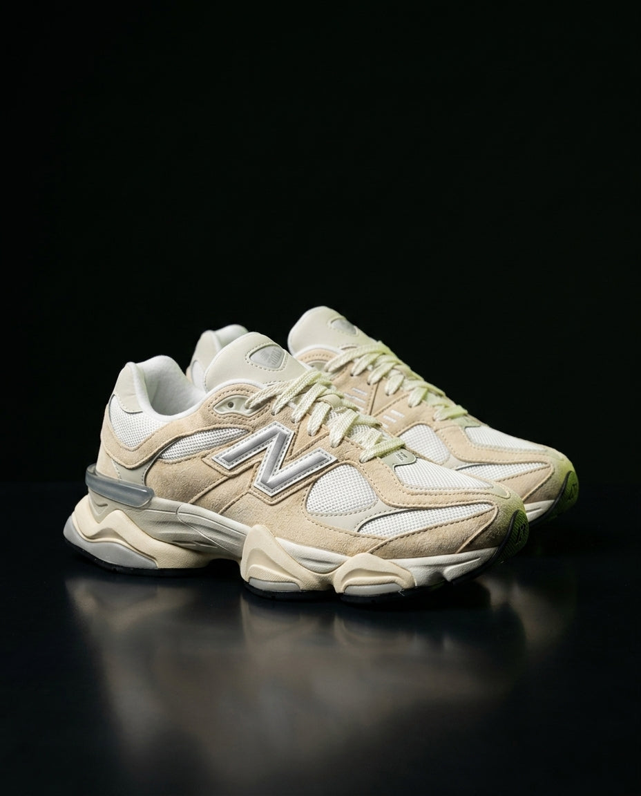 NB 9060 Suede Layered Chunky Runner Cream 1 Cream White