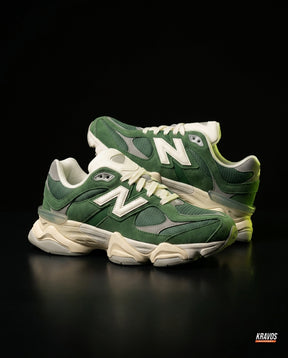 NB 9060 Suede Layered Chunky Runner Green Green Cream