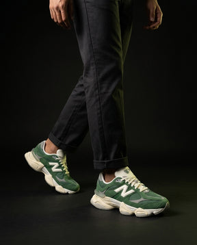NB 9060 Suede Layered Chunky Runner Green Green Cream