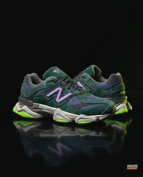 NB 9060 Suede Layered Chunky Runner Mixed 1 Green Navy Lilac