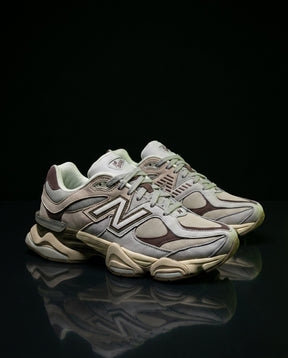 NB 9060 Suede Layered Chunky Runner Grey 1 Grey Beige Brown