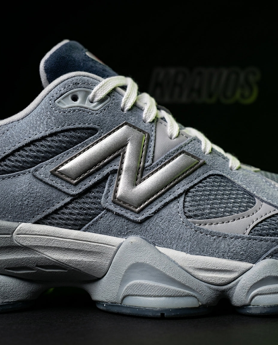 NB 9060 Suede Layered Chunky Runner Grey 2 Grey Blue