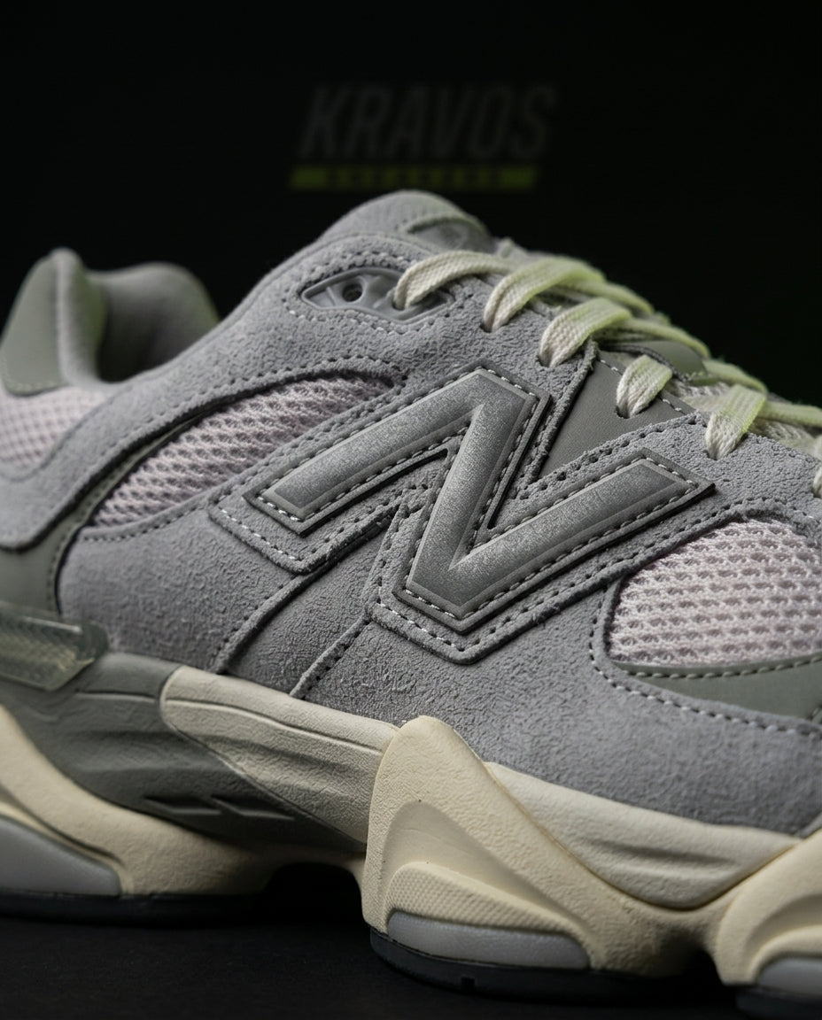 NB 9060 Suede Layered Chunky Runner Grey 1 Grey Cream