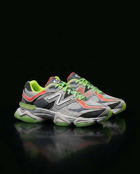 NB 9060 Suede Layered Chunky Runner Grey 1 Grey Green Orange