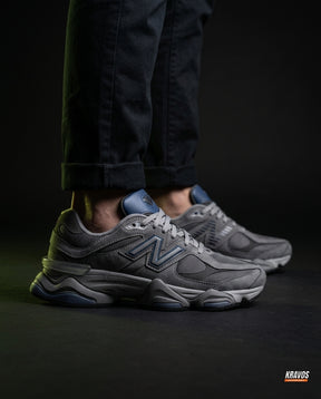 NB 9060 Suede Layered Chunky Runner Grey 1 Grey Navy