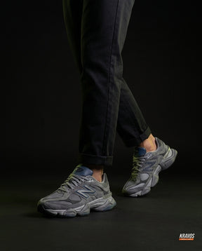 NB 9060 Suede Layered Chunky Runner Grey 1 Grey Navy
