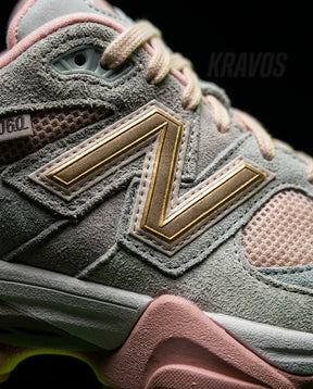 NB 9060 Suede Layered Chunky Runner Grey 1 Grey Pink Cream