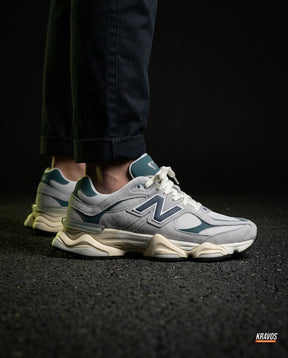 NB 9060 Suede Layered Chunky Runner Grey 1 Grey Teal Navy