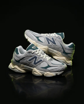 NB 9060 Suede Layered Chunky Runner Grey 1 Grey Teal Navy