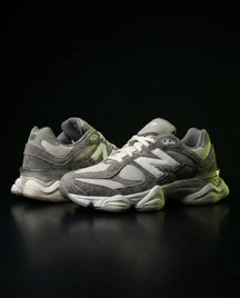 NB 9060 Suede Layered Chunky Runner Grey 1 Grey White