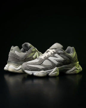 NB 9060 Suede Layered Chunky Runner Grey 1 Grey White
