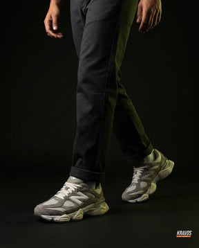 NB 9060 Suede Layered Chunky Runner Grey 1 Grey White