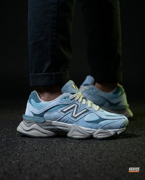 NB 9060 Suede Layered Chunky Runner Blue Light Blue Grey
