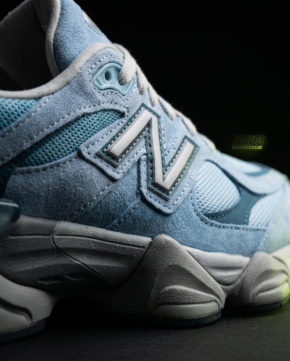NB 9060 Suede Layered Chunky Runner Blue Light Blue Grey