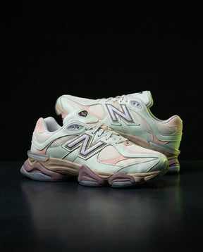 NB 9060 Suede Layered Chunky Runner Green Mint Cream Mauve