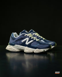 NB 9060 Suede Layered Chunky Runner Blue Navy Blue White