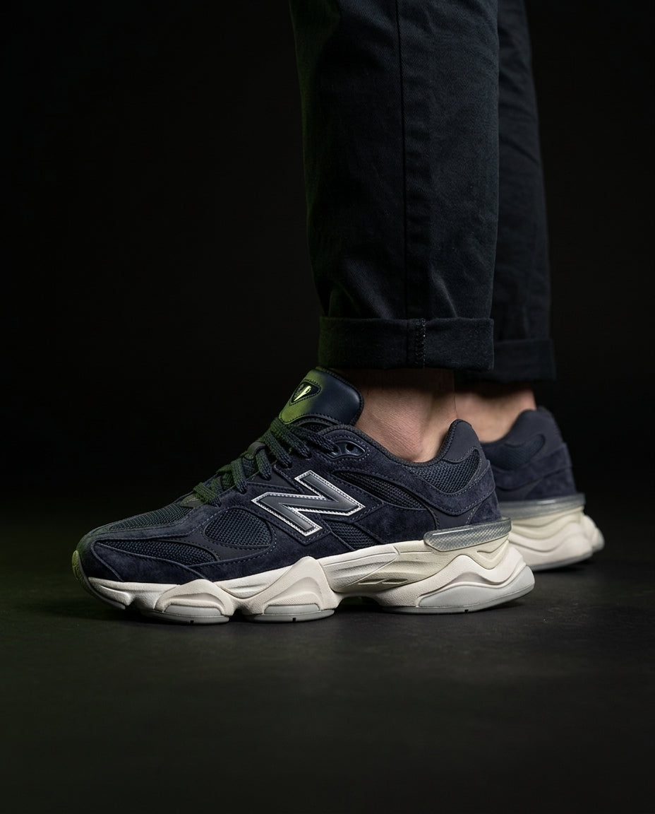 NB 9060 Suede Layered Chunky Runner Blue Navy White