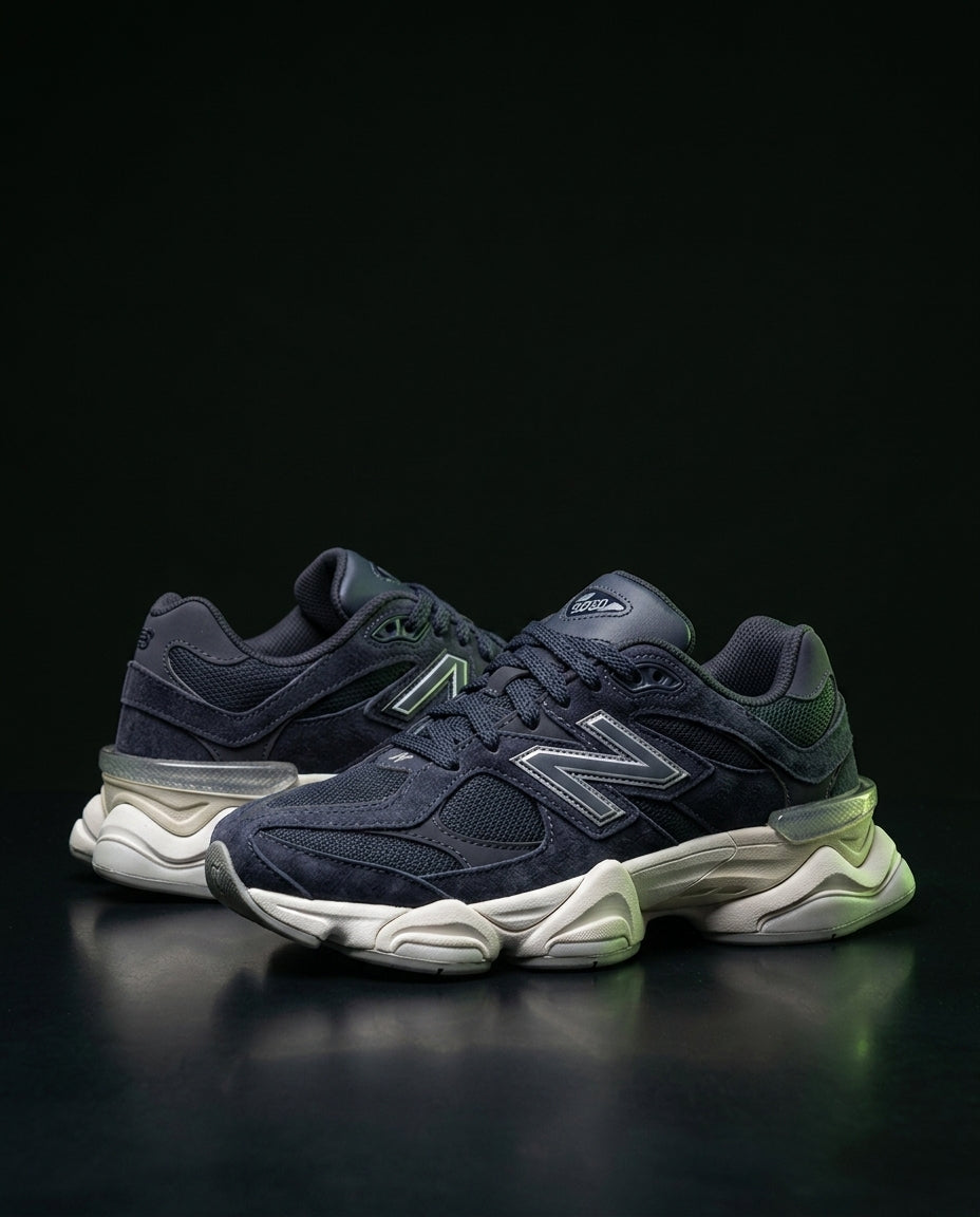 NB 9060 Suede Layered Chunky Runner Blue Navy White