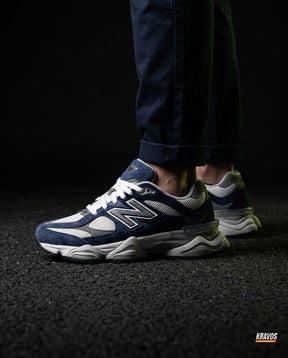NB 9060 Suede Layered Chunky Runner Blue Navy White Grey
