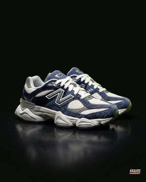 NB 9060 Suede Layered Chunky Runner Blue Navy White Grey