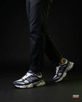 NB 9060 Suede Layered Chunky Runner Blue Navy White Grey
