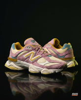 NB 9060 Suede Layered Chunky Runner Mixed 2 Pink Cream Gold