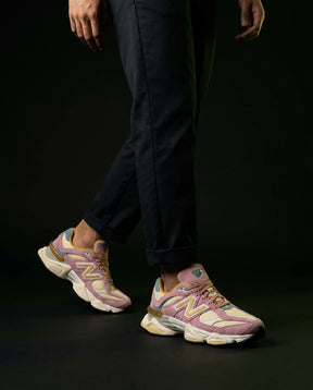 NB 9060 Suede Layered Chunky Runner Mixed 2 Pink Cream Gold