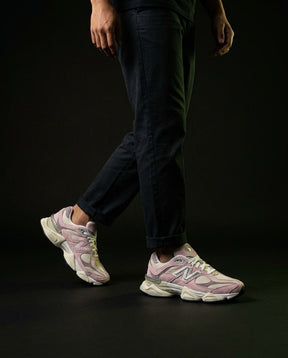 NB 9060 Suede Layered Chunky Runner Mixed 2 Pink Cream Grey