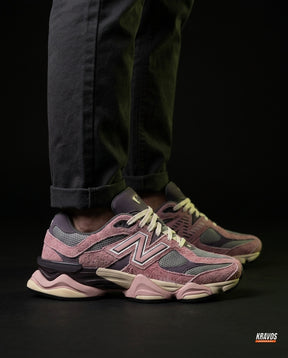 NB 9060 Suede Layered Chunky Runner Mixed 1 Pink Grey Purple